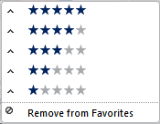 Context Menu: Priority/Favorites (Remove)