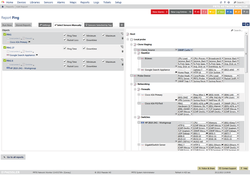 Manual Selection for Reports