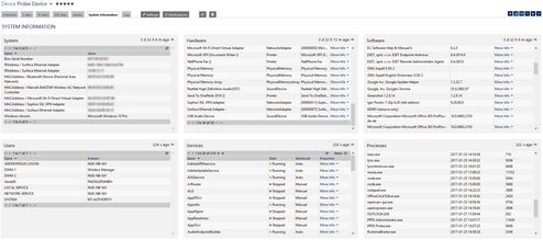 System Information Tab on a Windows Device (Snippet)